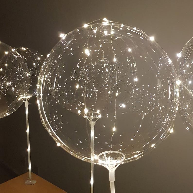 Wholesale Clear Bobo Balloons Transparent Bubble Balloon for Light Up Led Balloons - Decotree.co Online Shop
