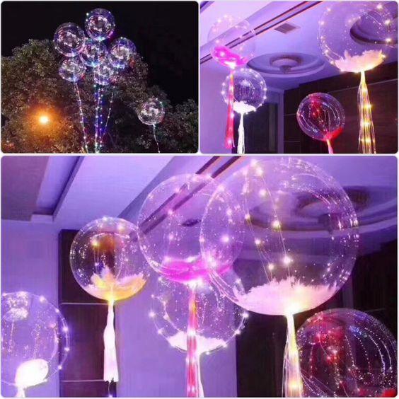 Wholesale Clear Bobo Balloons Transparent Bubble Balloon for Light Up Led Balloons - Decotree.co Online Shop