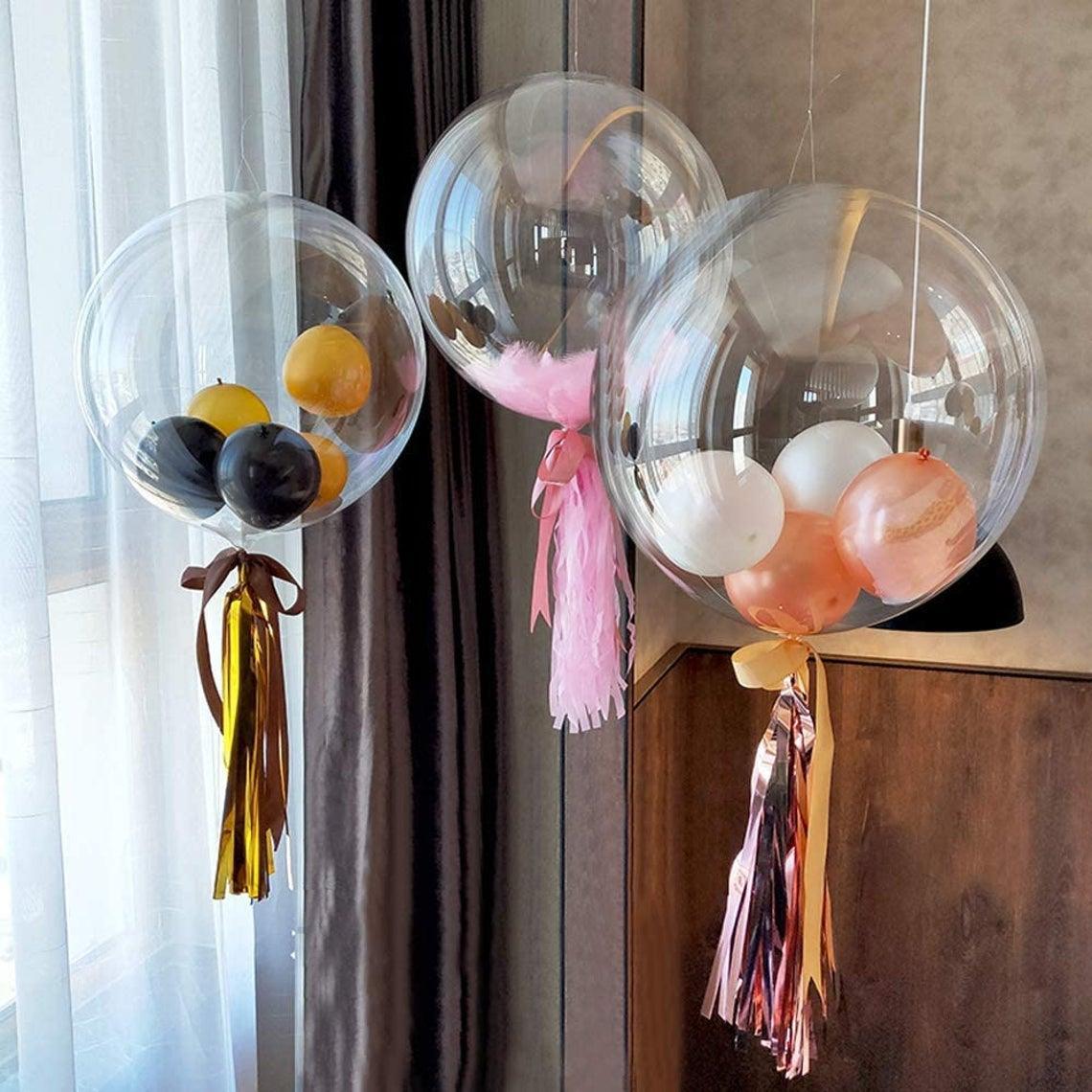 Wholesale Clear Bobo Balloons Transparent Bubble Balloon for Light Up Led Balloons - Decotree.co Online Shop