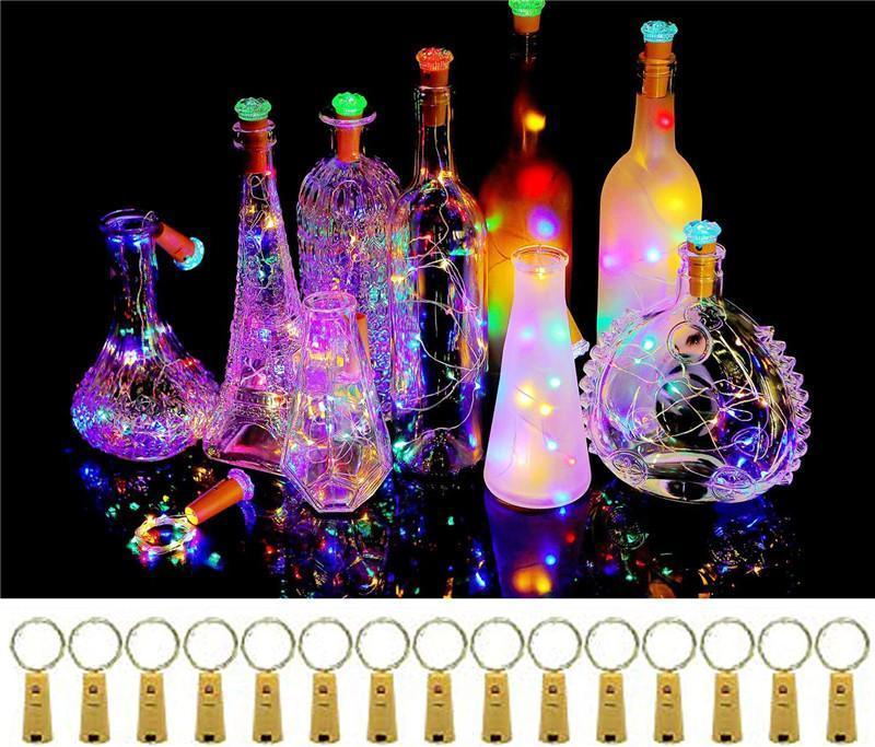 Wine Bottle Cork Lights Wire Colorful Fairy Mini String Lights - Decotree.co Online Shop