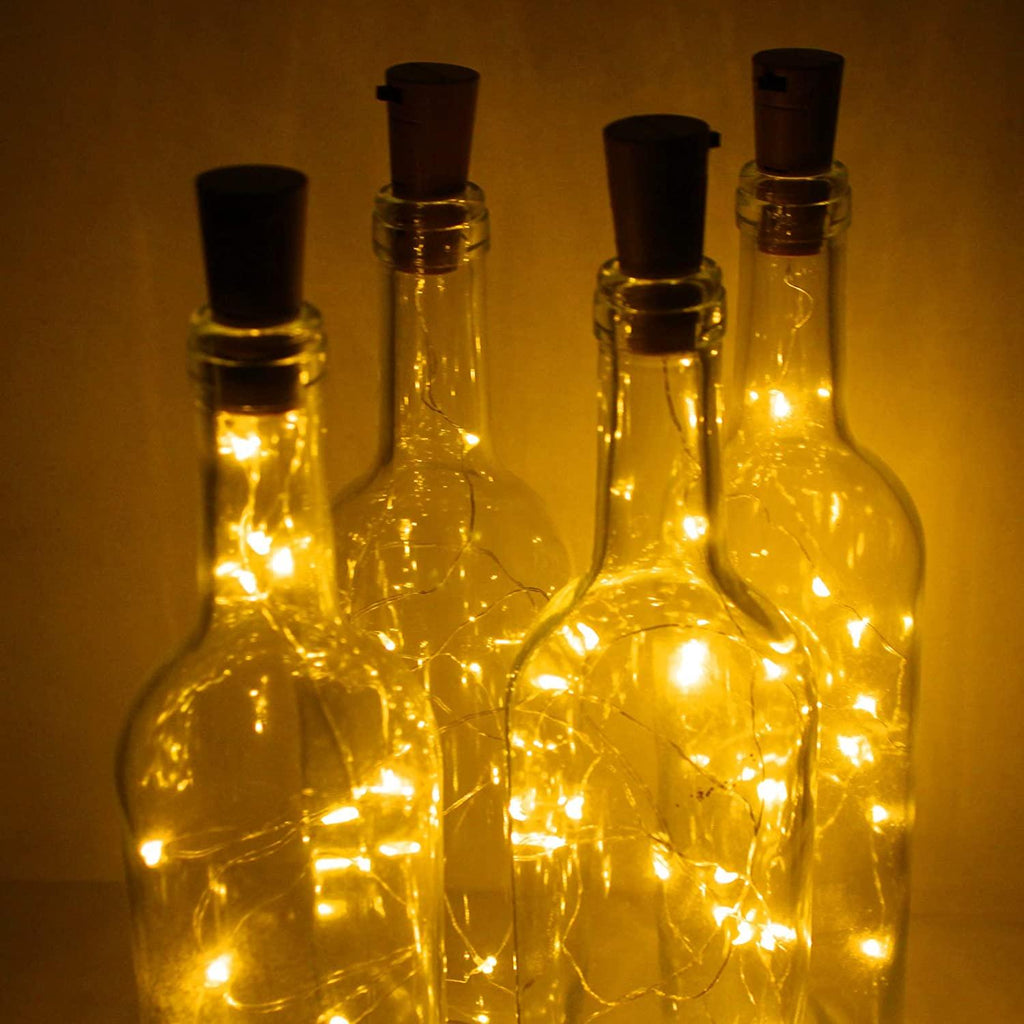Wine Bottle Lights with Cork for DIY - Decotree.co Online Shop