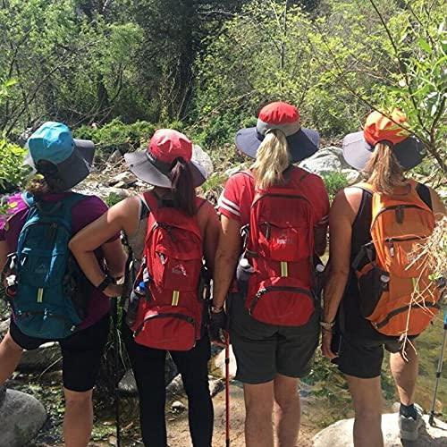 Women Ponytail Summer Sun Hat Wide Brim UV Hats Floppy Bucket Cap for Safari Beach Fishing Gardening - Decotree.co Online Shop