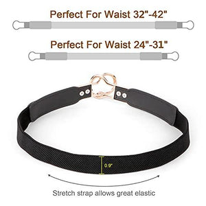 Women Skinny Belt for Dresses Retro Stretch Ladies Waist Belt Plus Size Set of 4 - Decotree.co Online Shop